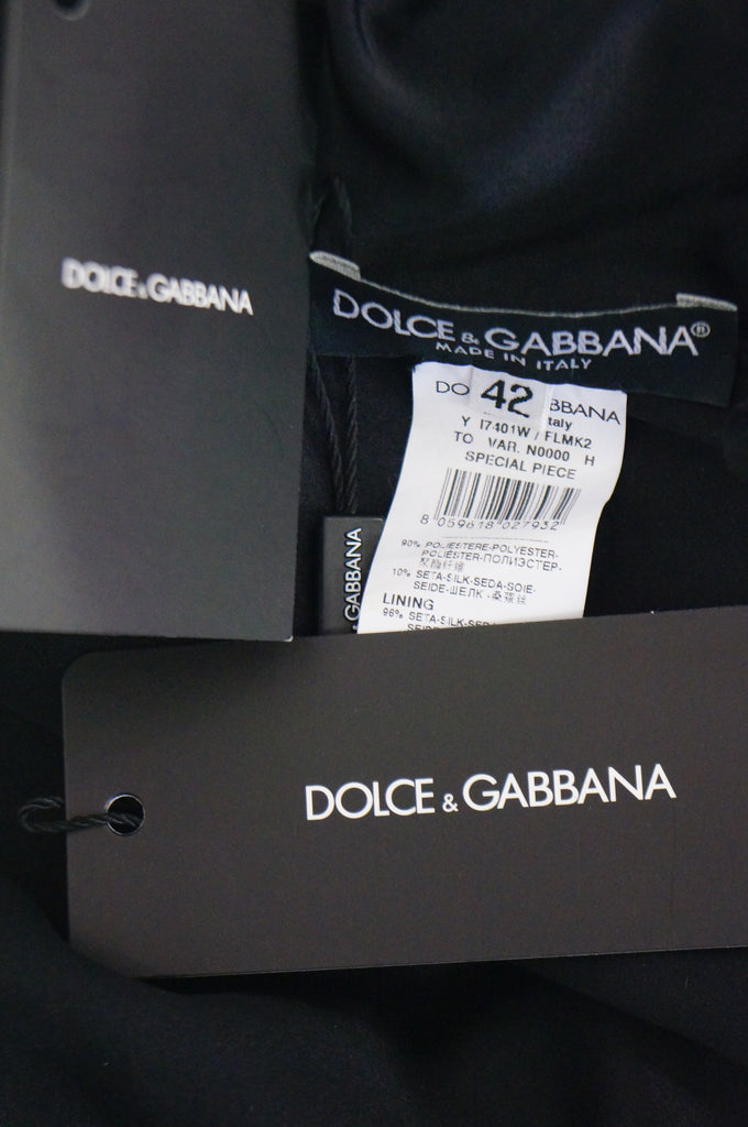 2010 Dolce & Gabbana Silver/Black Swarovski Crystal Sequin Top, NWT