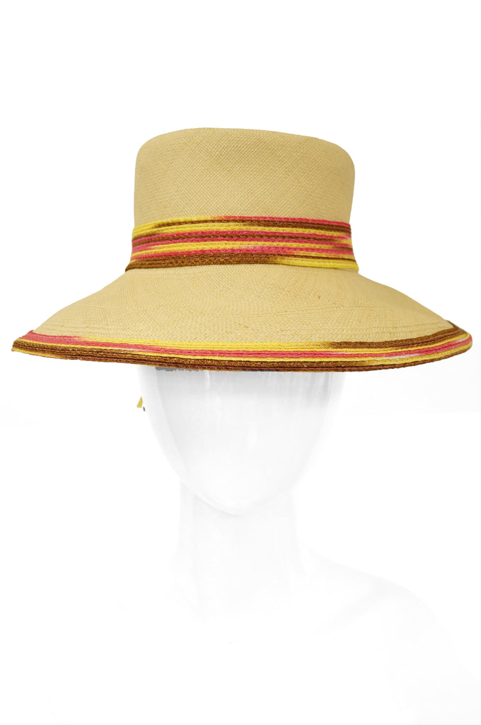 1970s Yves Saint Laurent Colorful Tassel Sun Hat, M
