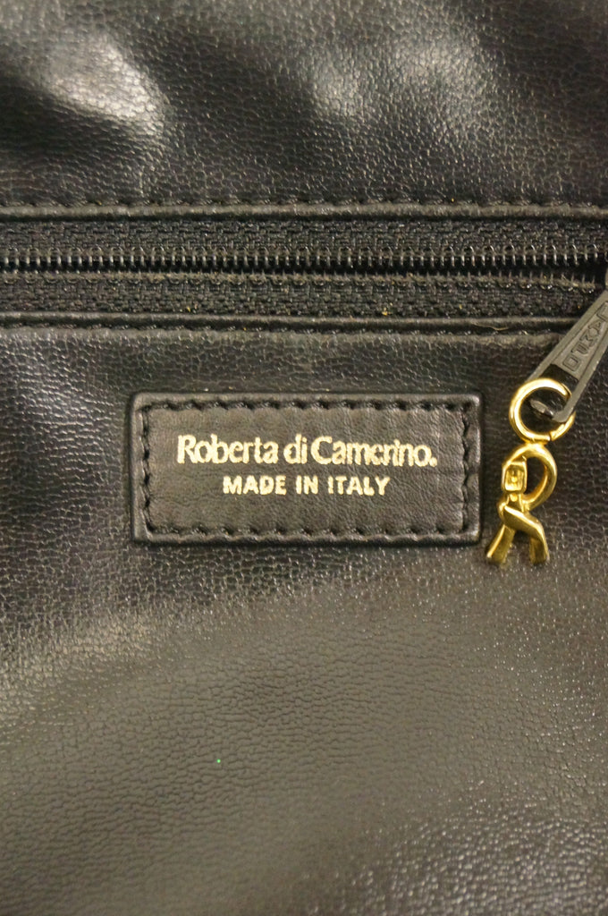 7 images Roberta di Camerino Black Leather Doctor Bag