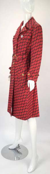 1990s Roberta Di Camerino Red Coat