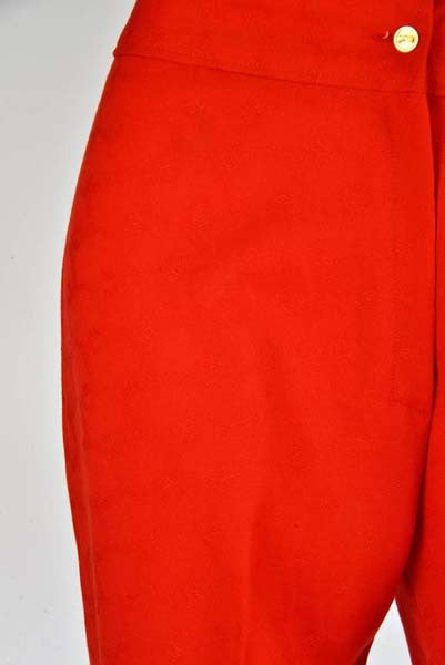 Vintage Roberta di Camerino Red Wool Trousers