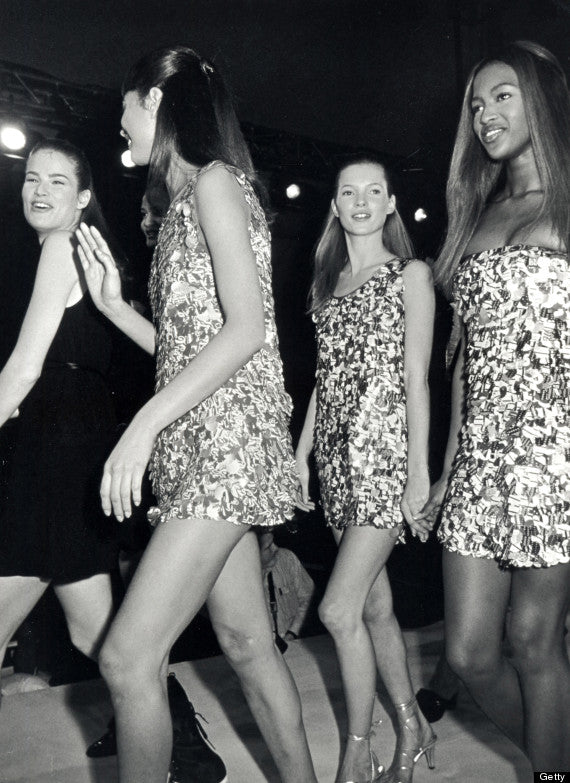 1994 Isaac Mizrahi Spring/Summer Runway Green Aluminium Paillette Diet 7-Up Dress