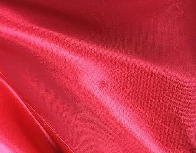 1960s Betty Carol Mam'Selle Red Floral Velvet Dress