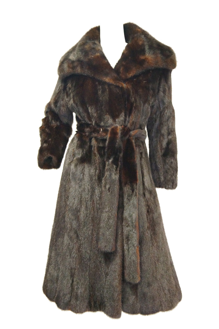 Oil Green Parka With Sable Fur Lining - Haute Acorn
