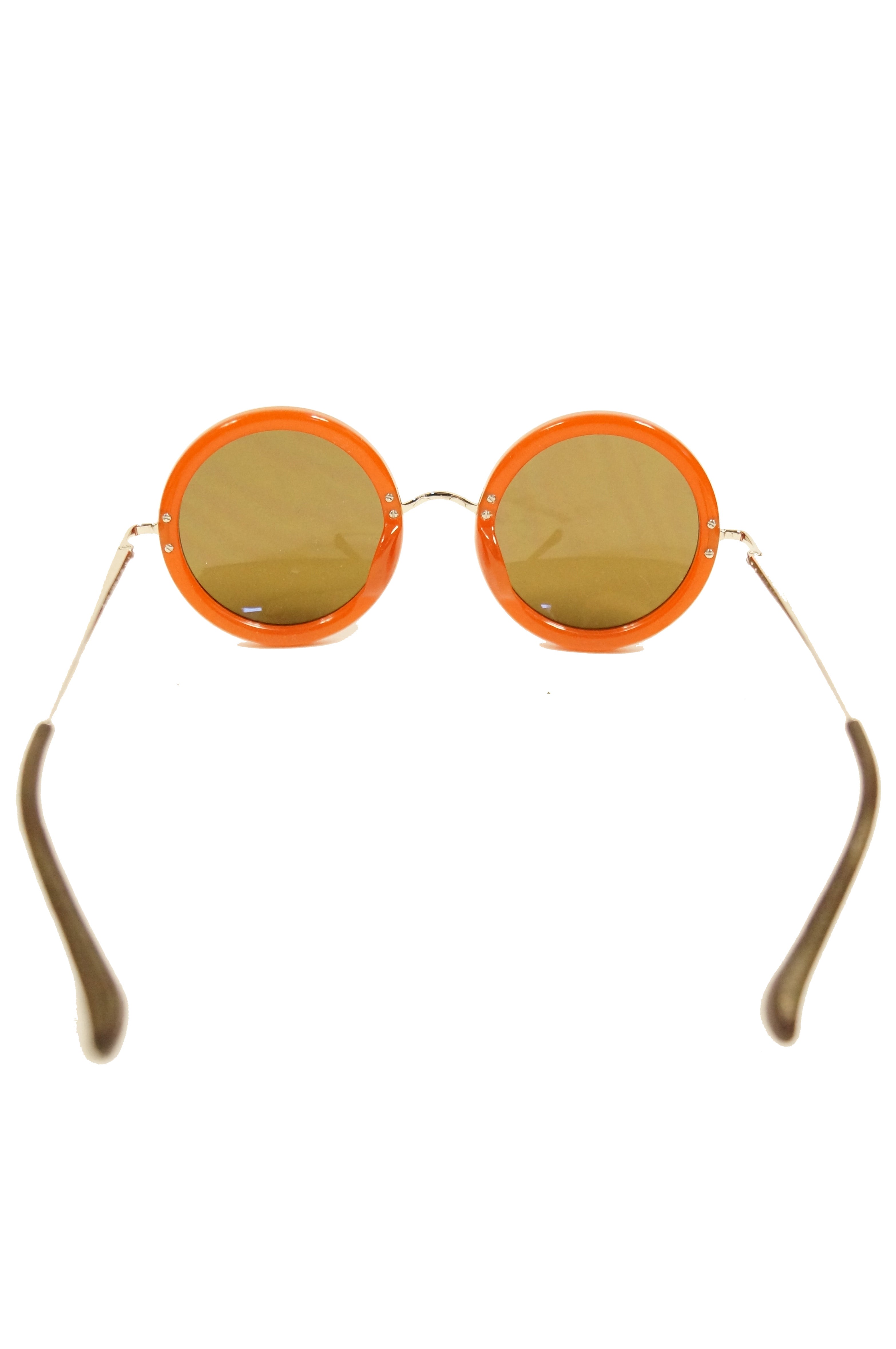 Linda Farrow The Row Round Amber Frame Sunglasses MRS Couture