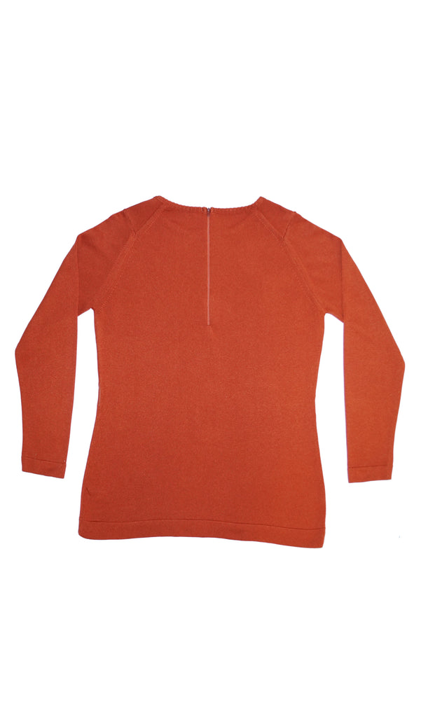 1970s Givenchy Sport Tangerine Orange Pullover Sweater