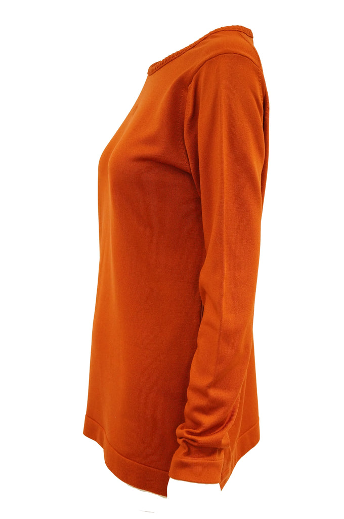 1970s Givenchy Sport Tangerine Orange Pullover Sweater