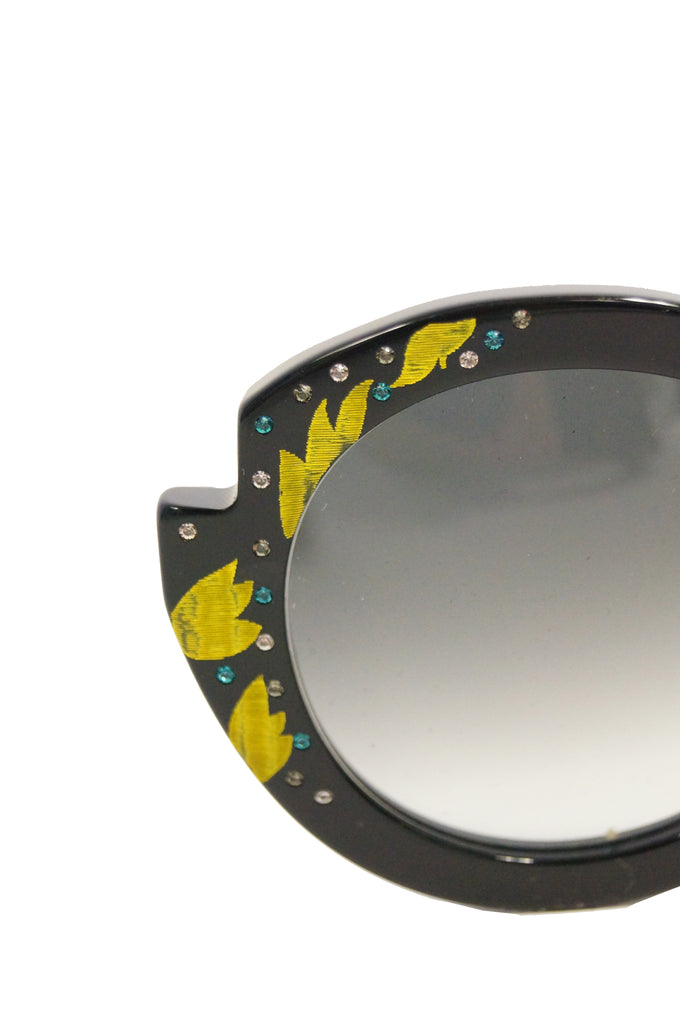 Francis Klein “Bleuet” Handmade and Handpainted Sunglasses Made In France