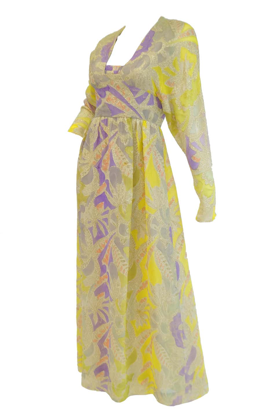 purple dress with yellow flowers Purple Pansies In Yellow Floral Garden Garden A-Line Dress by sharlesart