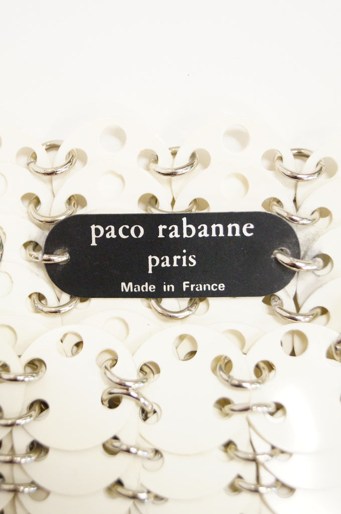 Paco Rabanne White with Silver "Le 69" Reissue Bag
