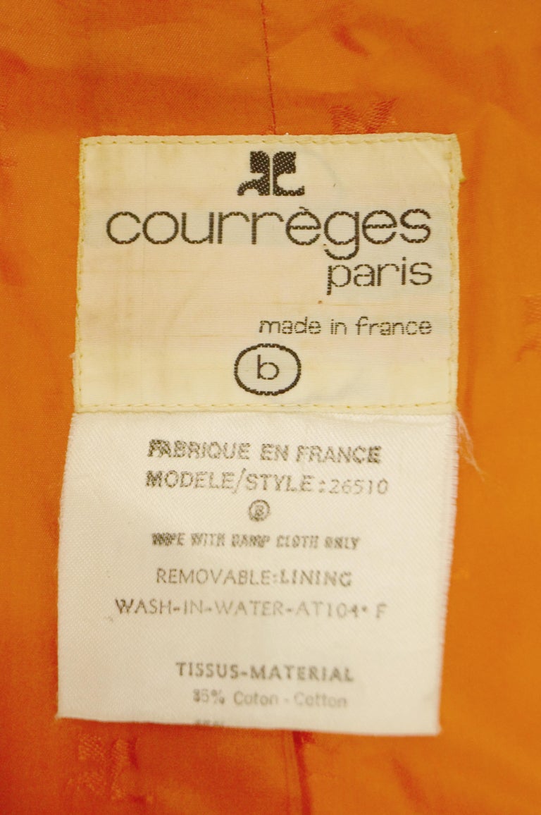 COURRÈGES PARIS Tight mohair knit trouser suit - Size A …