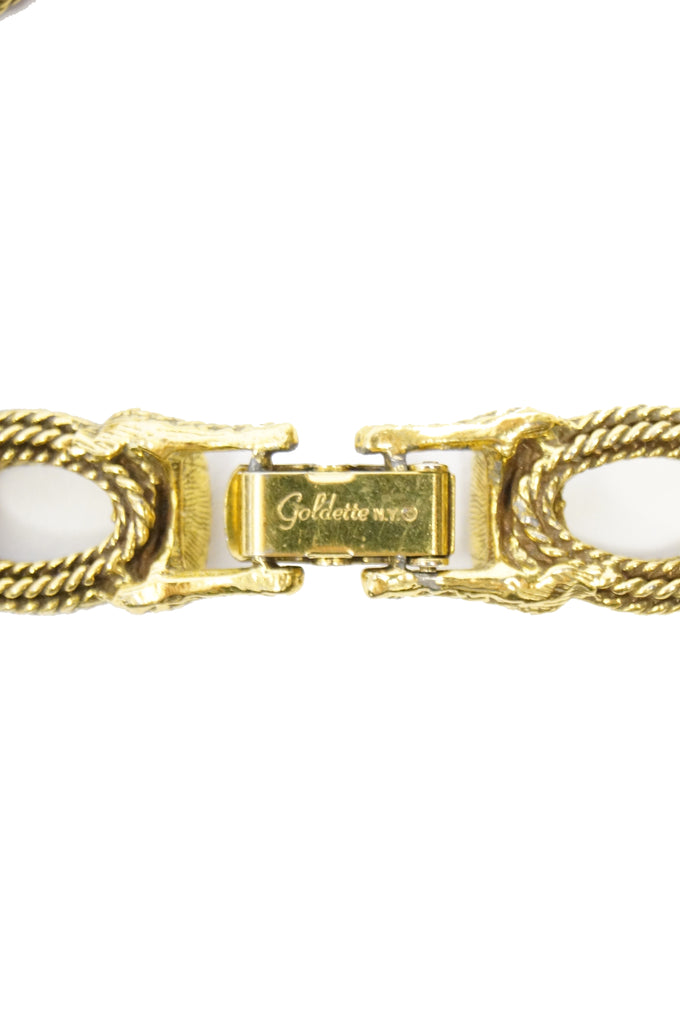 1960s Goldette Chandelier Bijoux Drop Necklace