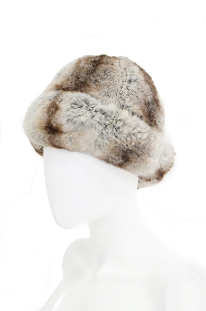 1960s Dior Chapeau Chinchilla Hat with Grossgrain Detail