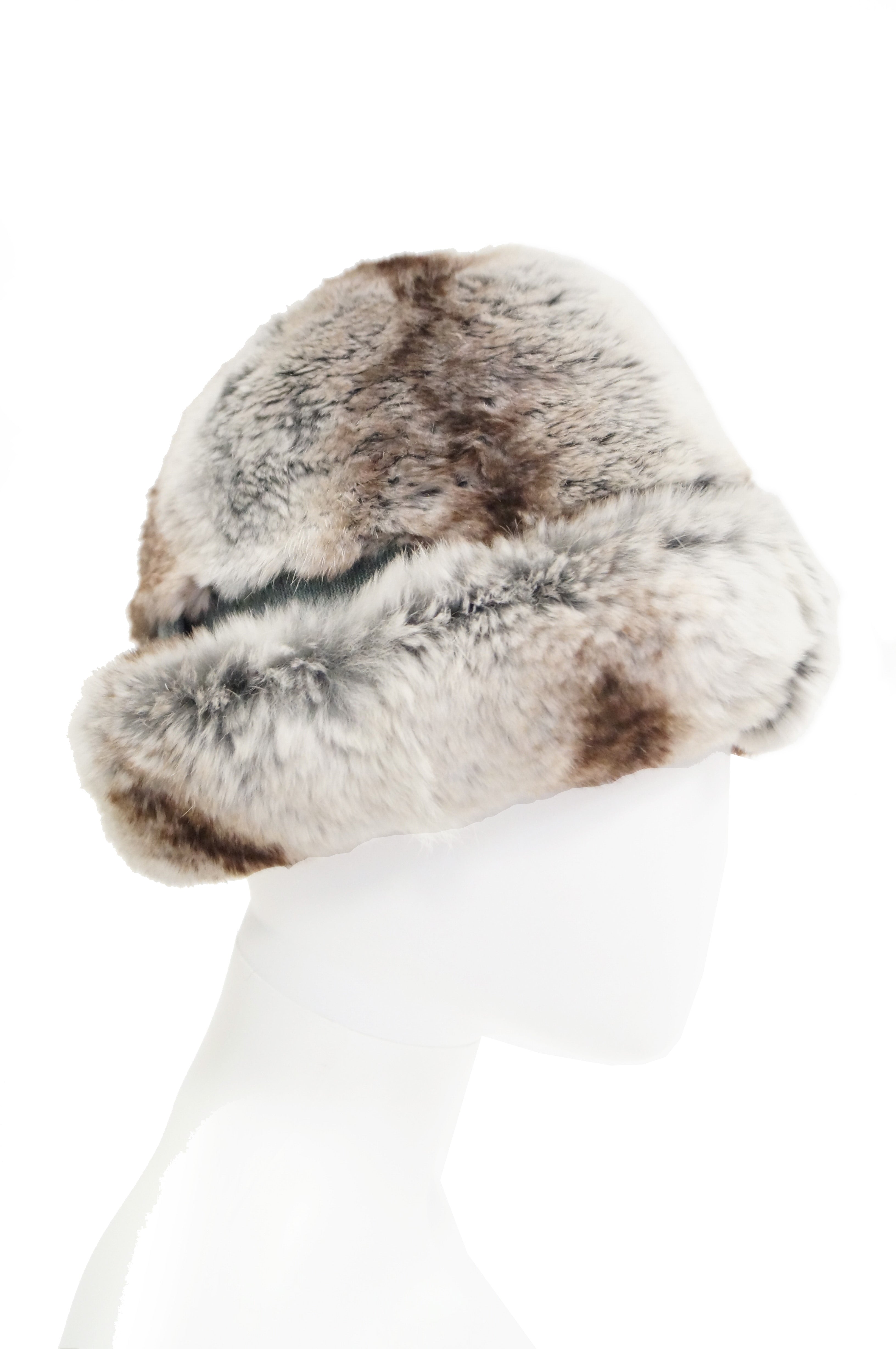 1960s Dior Chapeau Chinchilla Hat with Grossgrain Detail - MRS Couture