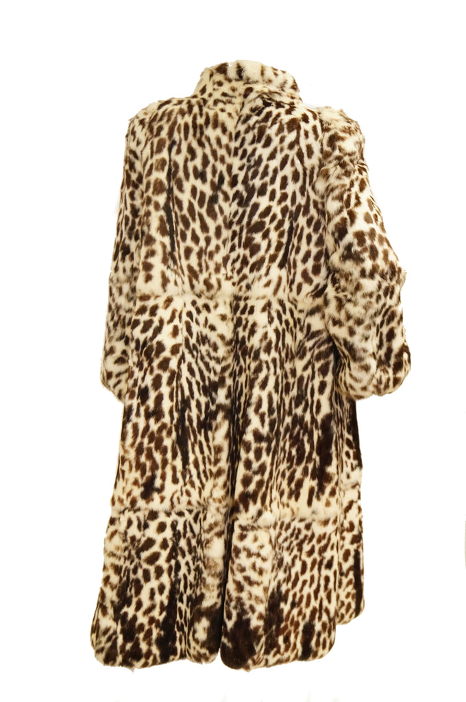 1980s Supple Brazilian Leopard Print Rabbit Fur Coat by Polo Norte ...