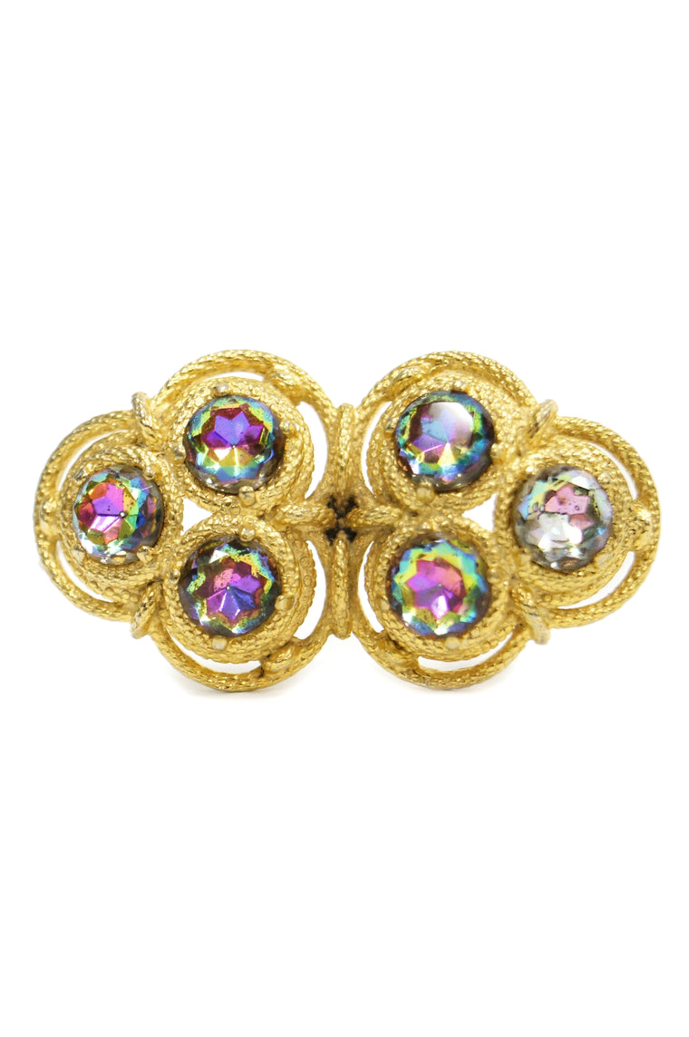 DUOWEI Flowers Brooch Scarf Buckle Fashion Bouquet Luxury Crystal  Rhinestone Scarf Clips for Women Christmas (Color : D)