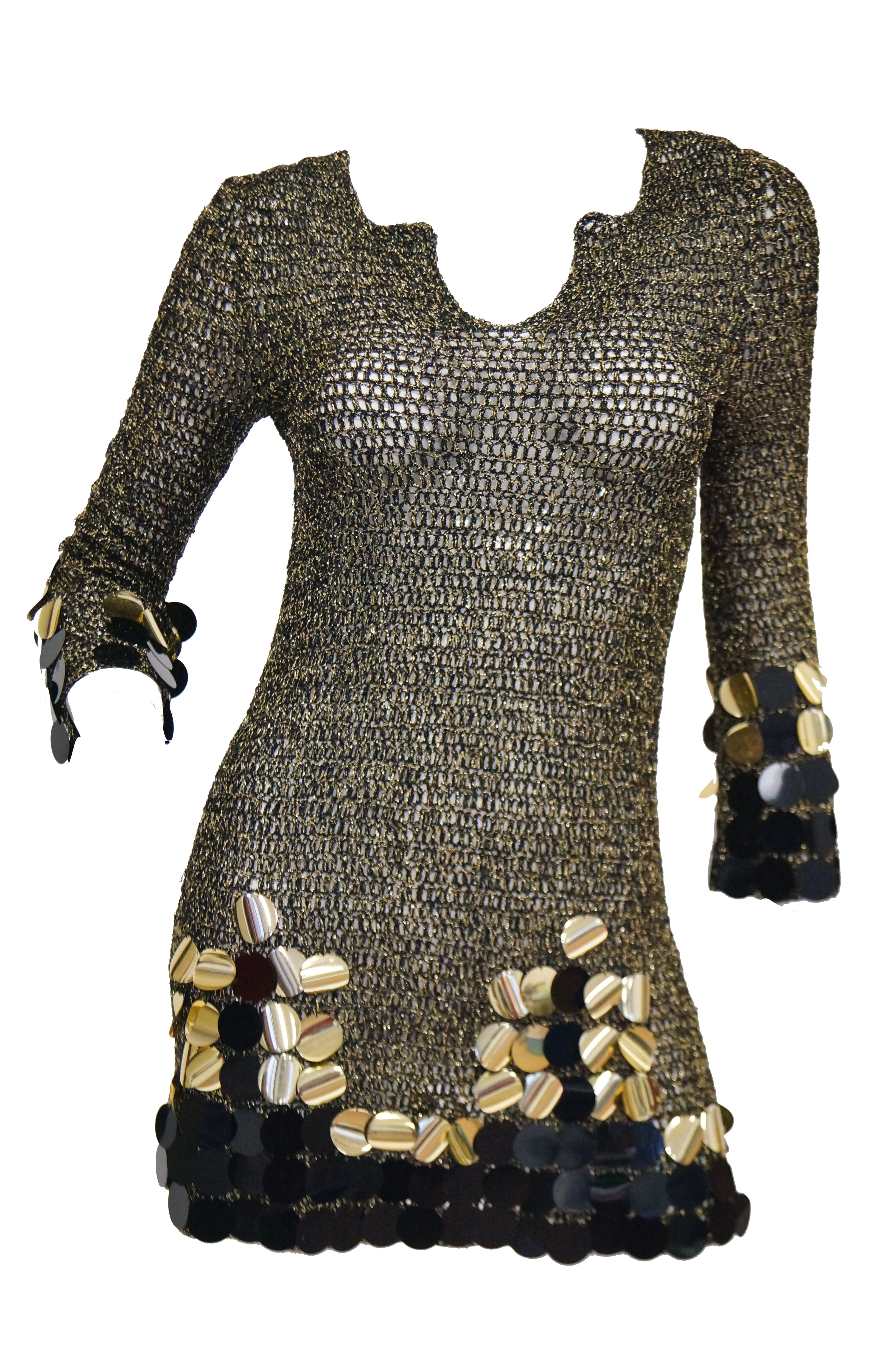 Knit Metallic Dress