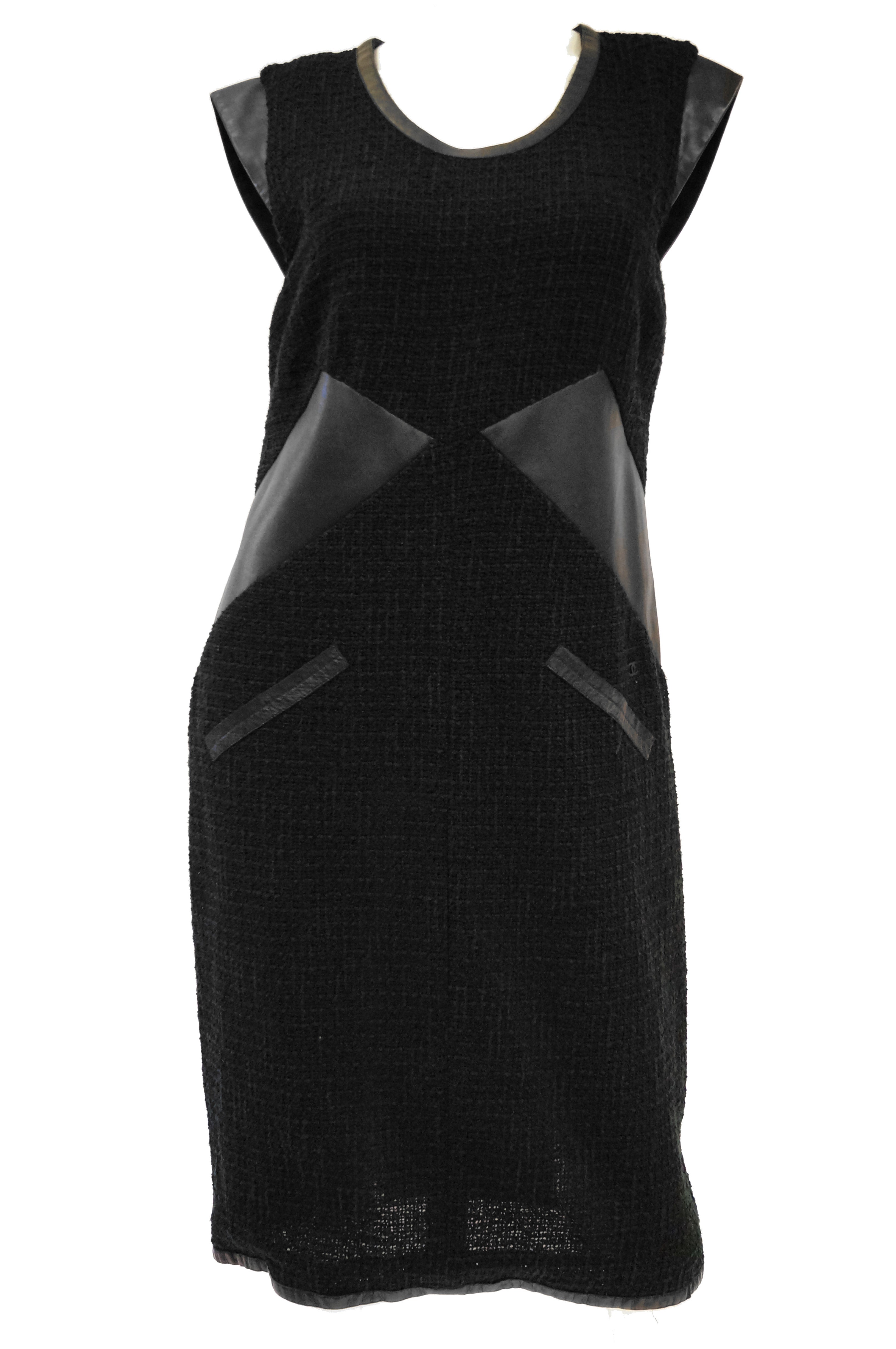 Chanel Black Pleated Knit Halter Neck Gown & Bolero FR 40