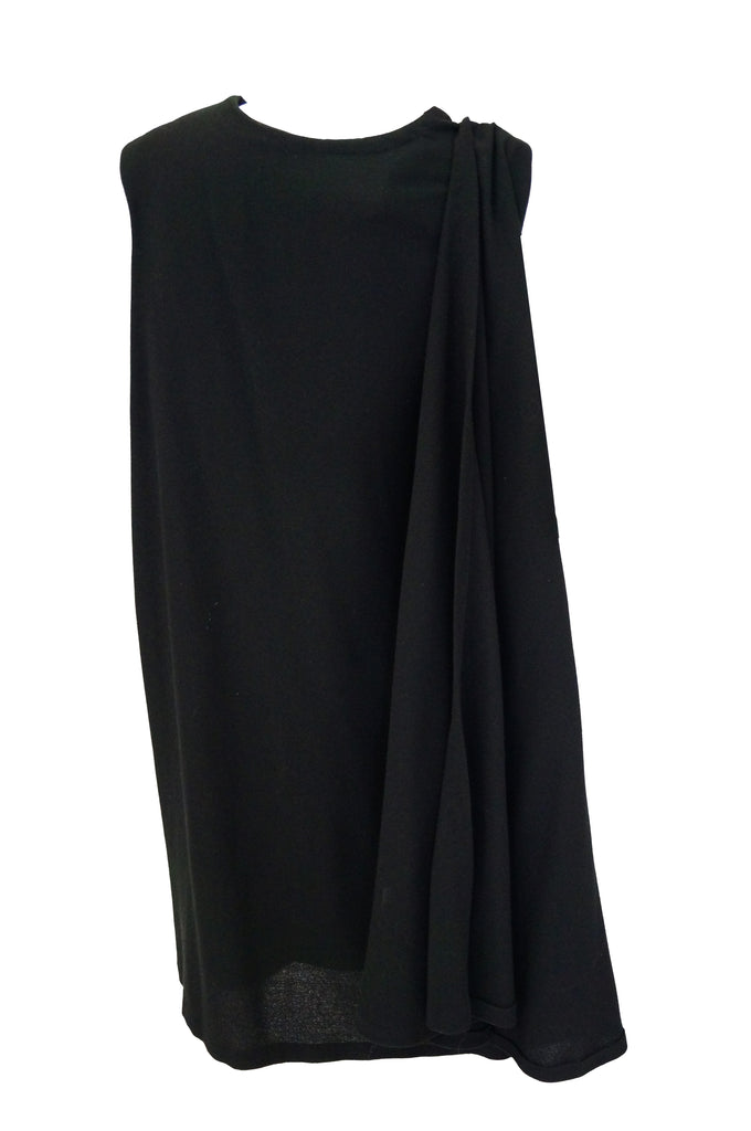 1960s Black Cape Dress