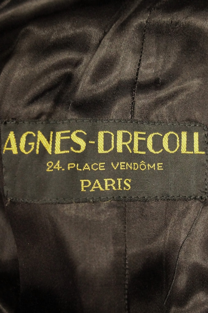1940s Agnes - Drecoll Beaded Pompom Princess Coat - Rare