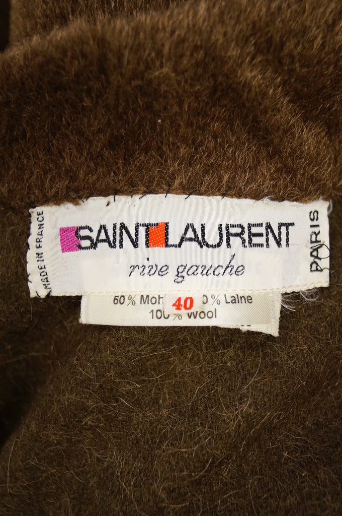 1970s Yves Saint Laurent Caramel Wool Cloak