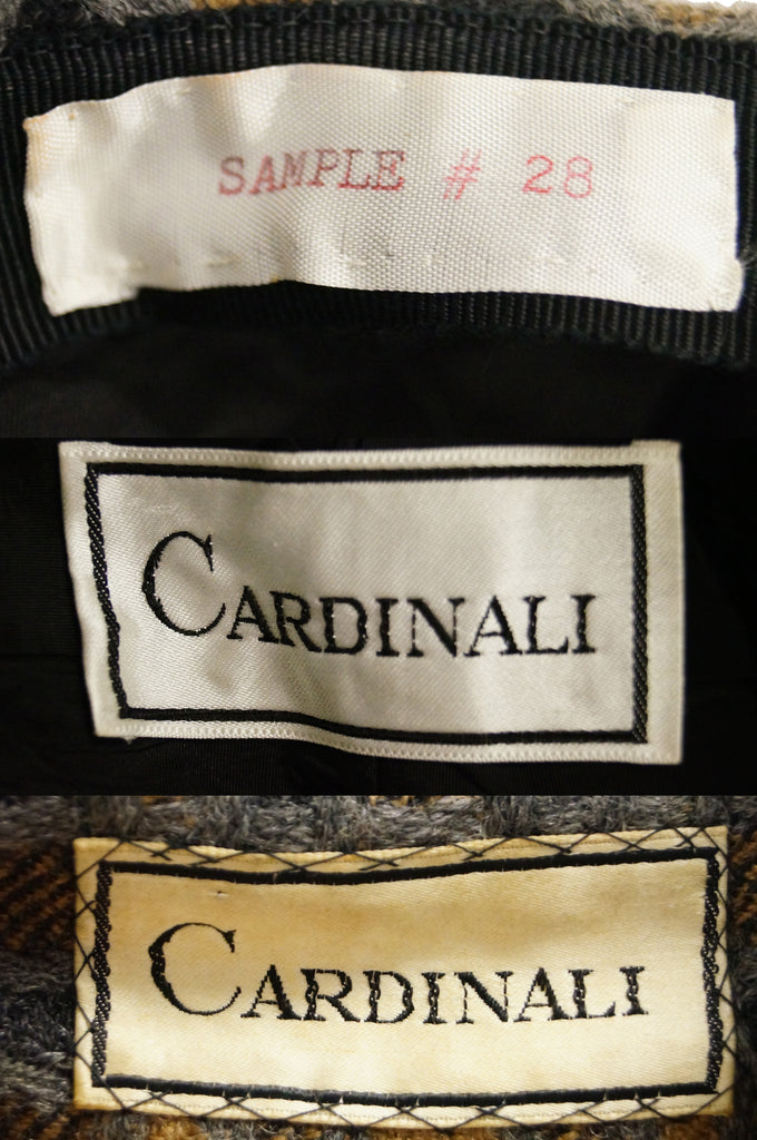 1970s Cardinali Sample Tweed Jumpsuit and Hat 2-4