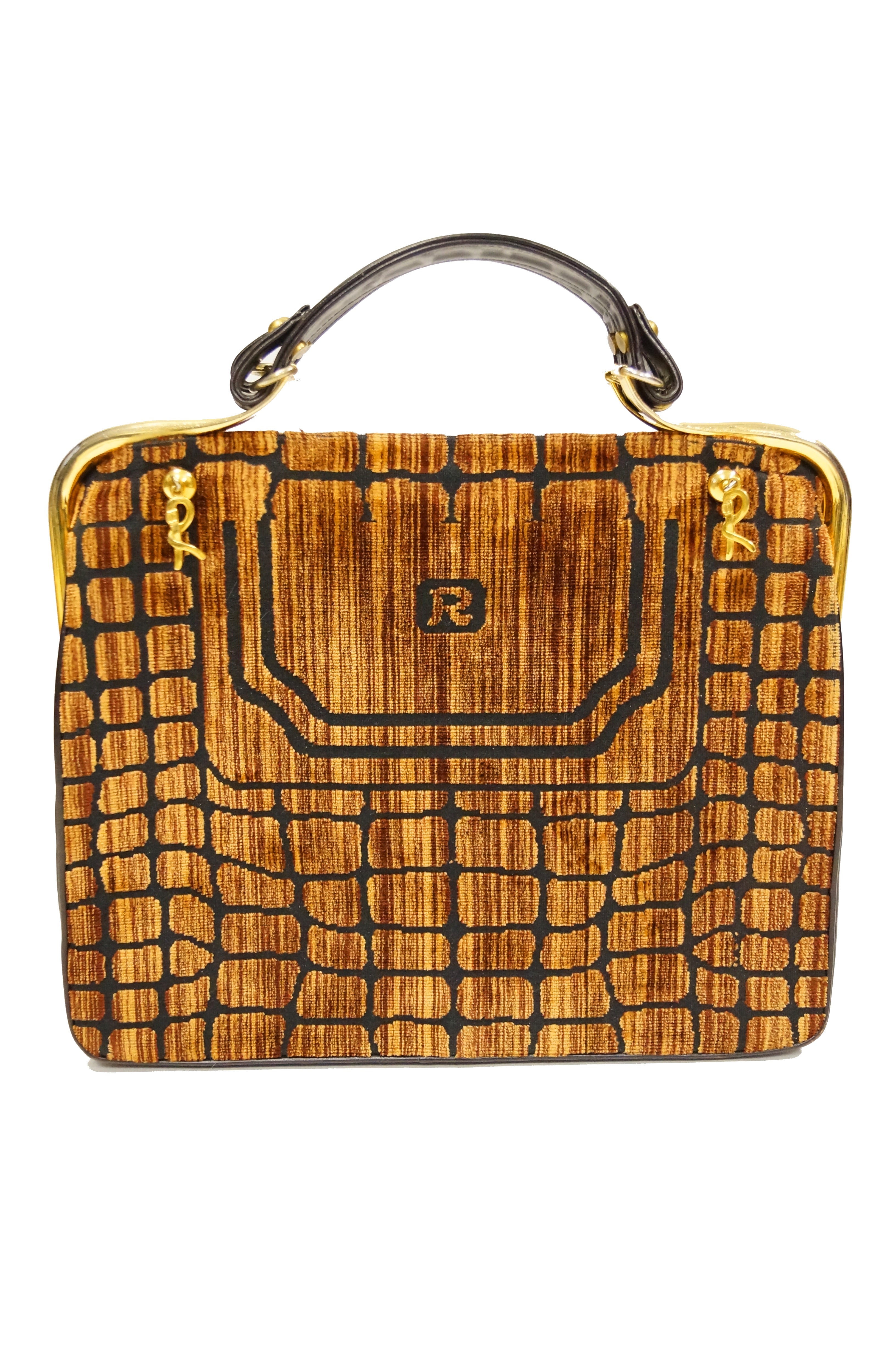 Vintage Roberta Di Camerino Velvet Frame Handbag – Recess