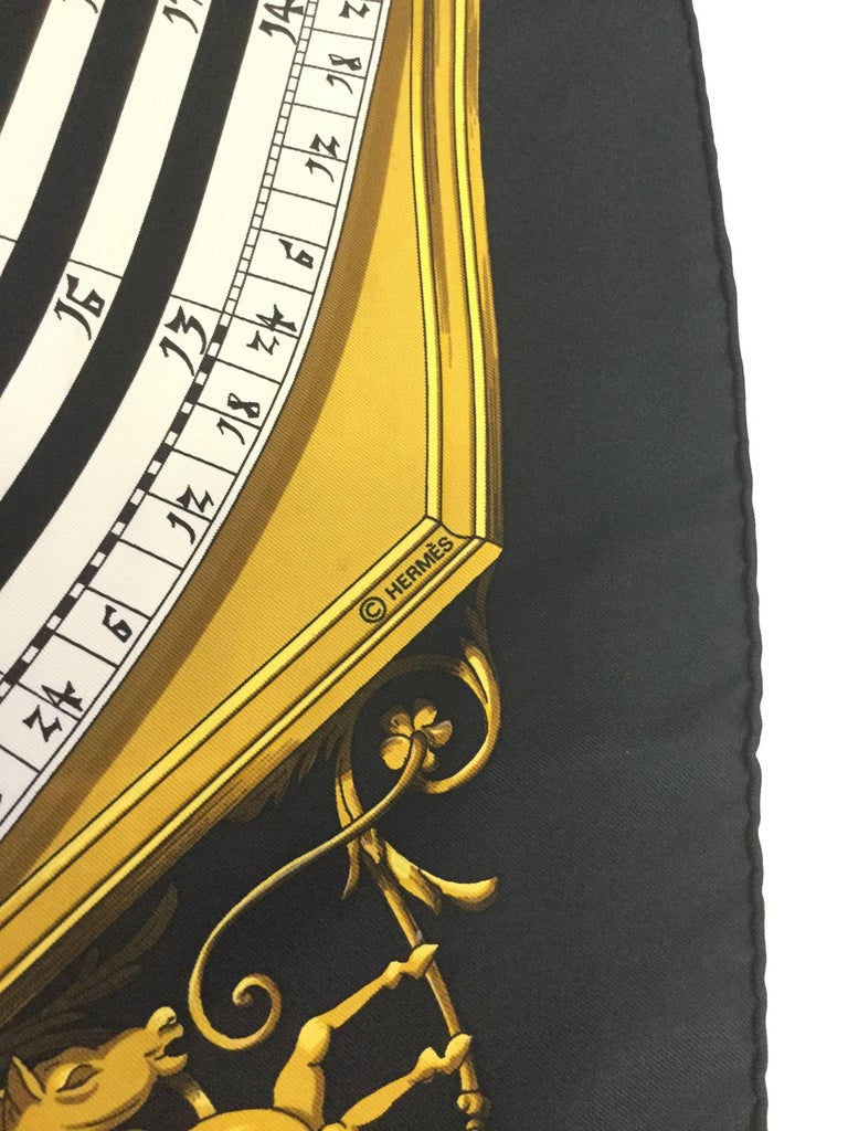 hermes logo scarf