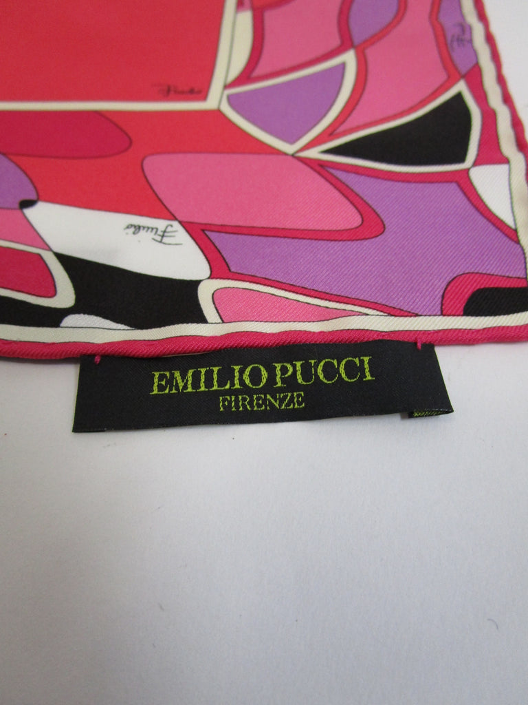 Multicolored Border Pucci Scarf with Original Packaging