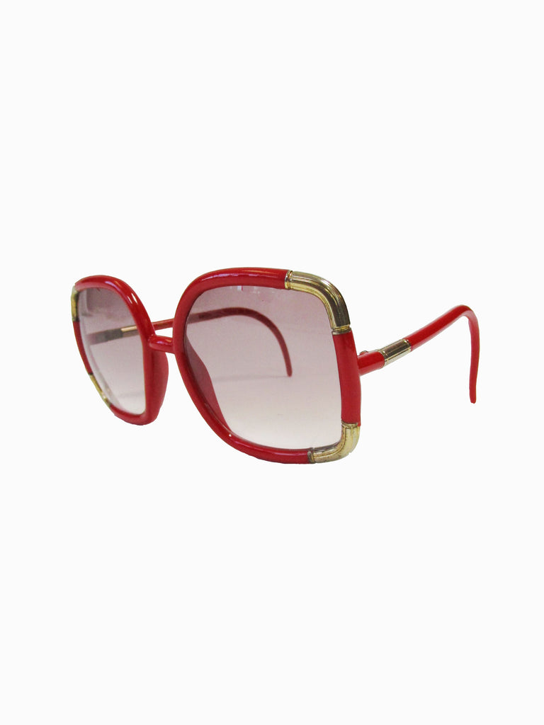 Ted Lapidus Coral Red Sunglasses
