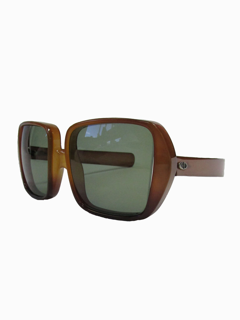 70s Christian Dior Translucent Brown Optyl Sunglasses