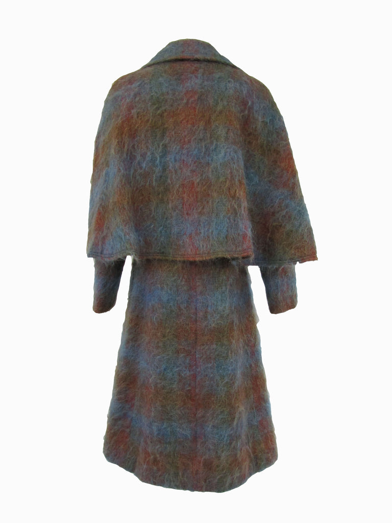 Vintage Multi Colored Mohair Ulster Coat