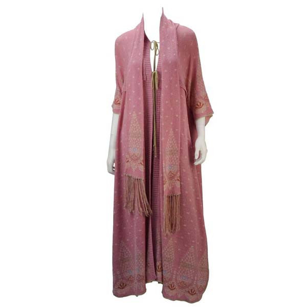 1975 Bill Gibb Pink Three Piece Knit Wear Ensemble