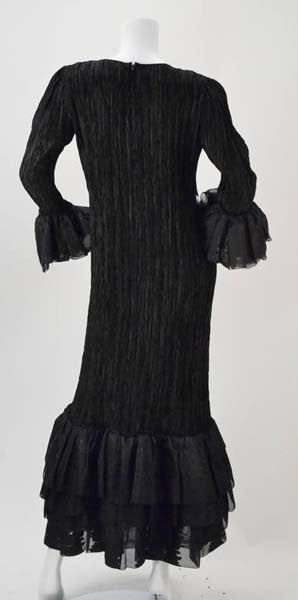 1980s Mary McFadden Couture Evening Gown