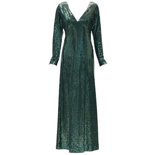 haute hippie green sequin dress GREEN SEQUIN STRAPLESS DRESS | CULT MIA
