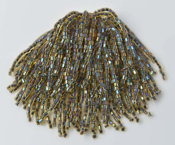 Iridescent Bugle Beads