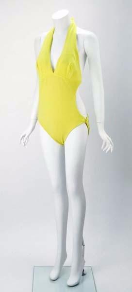 1960s Tom Brigance for Sinclair Yellow Monokini