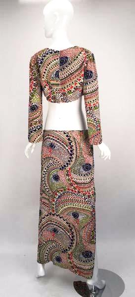 1960s Couture Christian Dior Paris Beach Short and Sarong Co Ord
