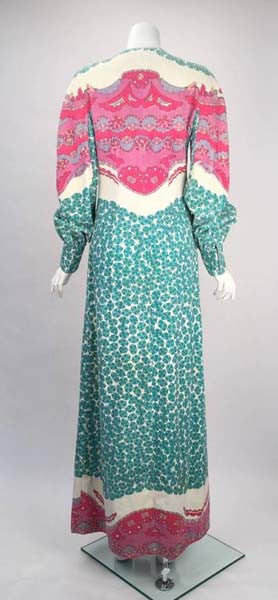 1960s Emilio Pucci Terry Cloth Multicolor Caftan