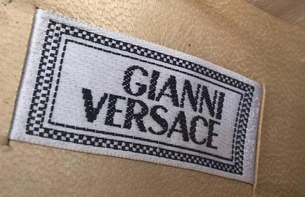 1980s Gianni Versace Velvet "Medusa" Mules