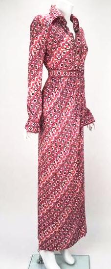 1960s Emilio Pucci Silk Jersey Blend Co Ord Blouse and Maxi Skirt