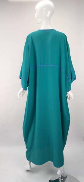 1970s Bill Tice Asian Inspired Kaftan - MRS Couture