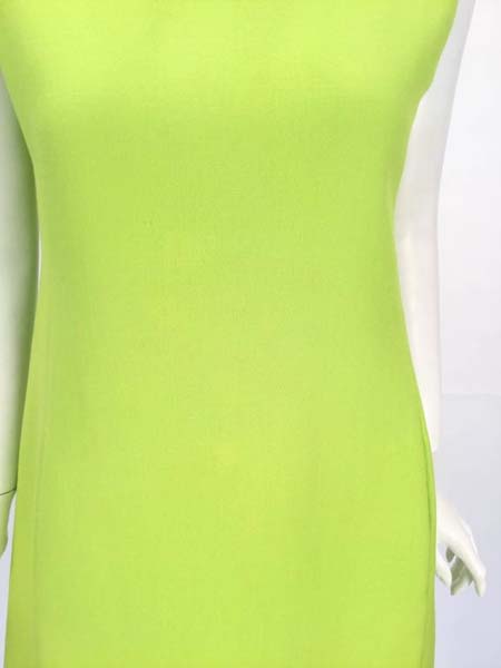 1960's Joan Leslie for Kasper Lime Green Sleeveless Shift Dress