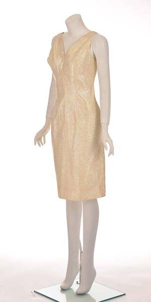 1970s Lilli Diamond Iridescent Sleeveless Cocktail Dress