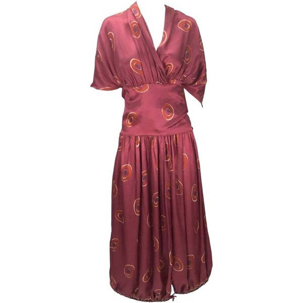 ferrari silk drape dress Long Satin Dress with Draping in Grigio Titano