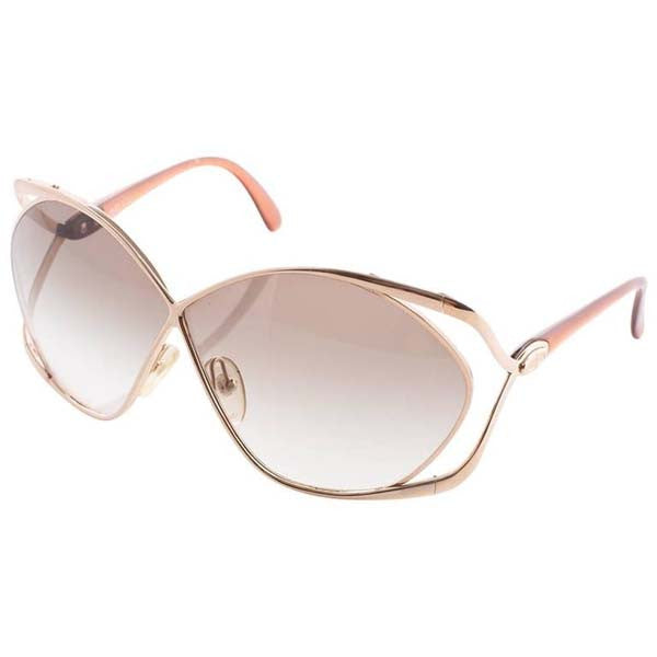 1980s Christian Dior Metal Butterfly Sunglasses