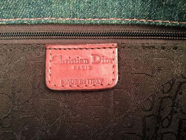 Christian Dior Vintage Leather Gaucho Saddle Bag Black