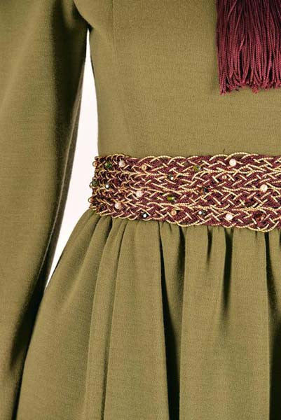 Late 1960s Geoffrey Beene Olive Green Dress - MRS Couture Late 1960s Geoffrey Beene Olive Green Dress - MRS Couture