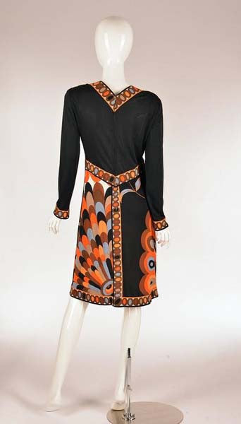Vintage 60s Emilio Pucci Floral Pattern Dress Medium – Black Shag Vintage