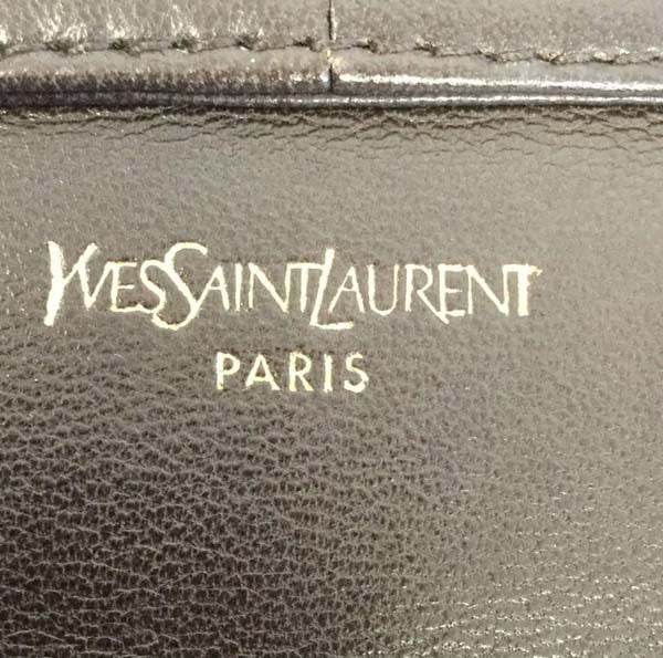 Vintage Yves Saint Laurent Chocolate Brown Leather Baguette Purse